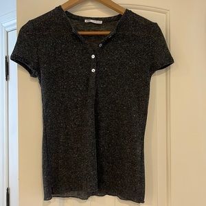 Zara dark grey top